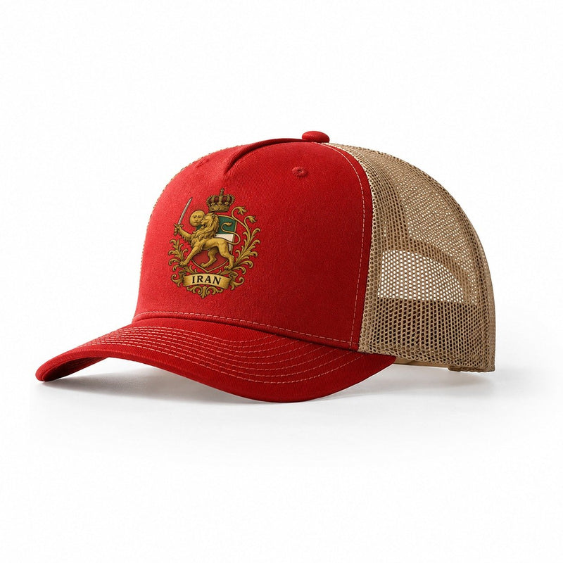 Royal Iran Coat Of Arms Trucker Hat