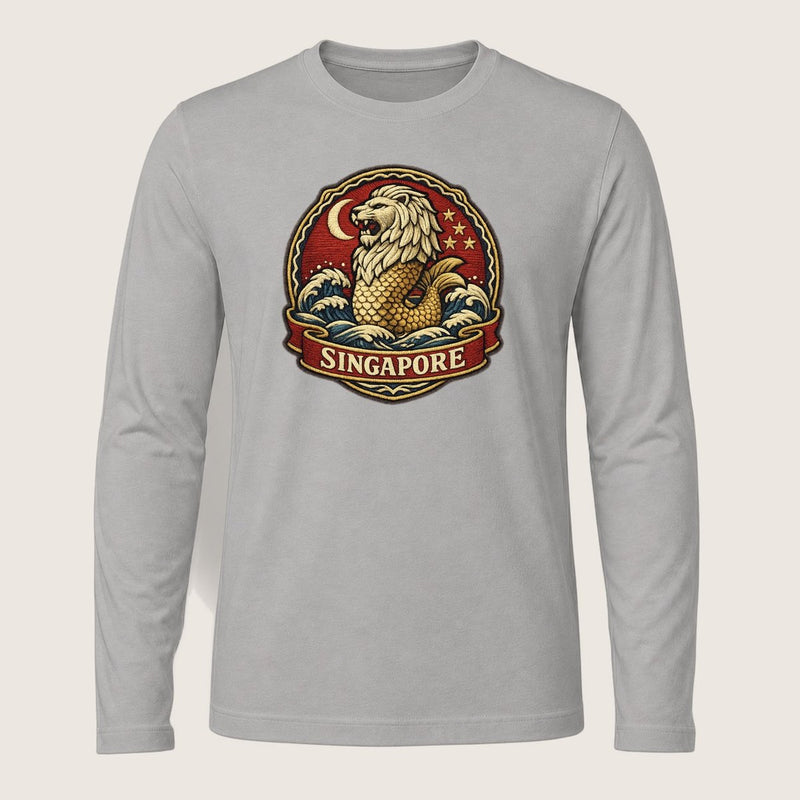 Singapore Heritage Emblem Long Sleeve T-Shirt