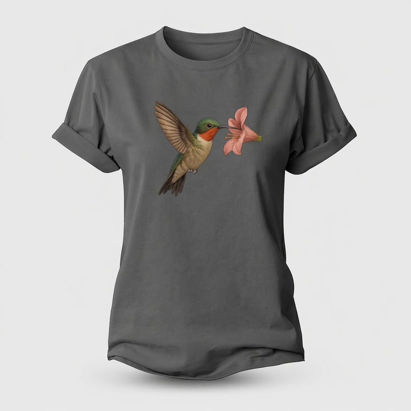 Hummingbird Haven Cotton T-Shirt