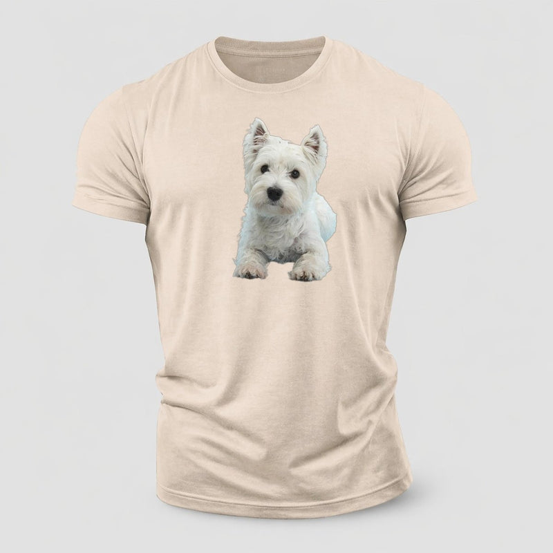 West Highland White Terrier Dog Cotton T-Shirt