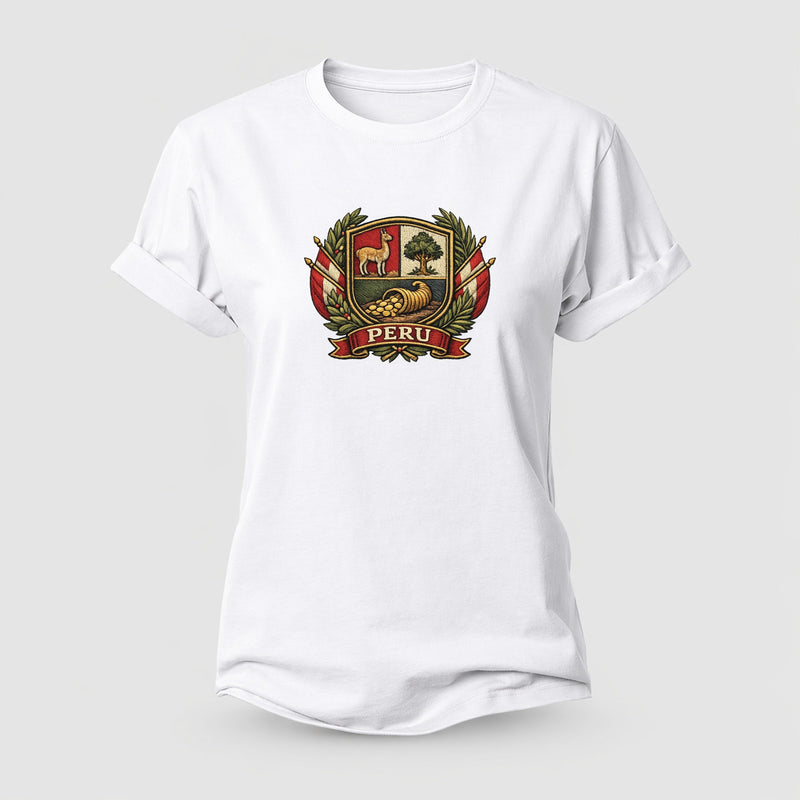Peru Heritage Emblem Women's Cotton T-Shirt