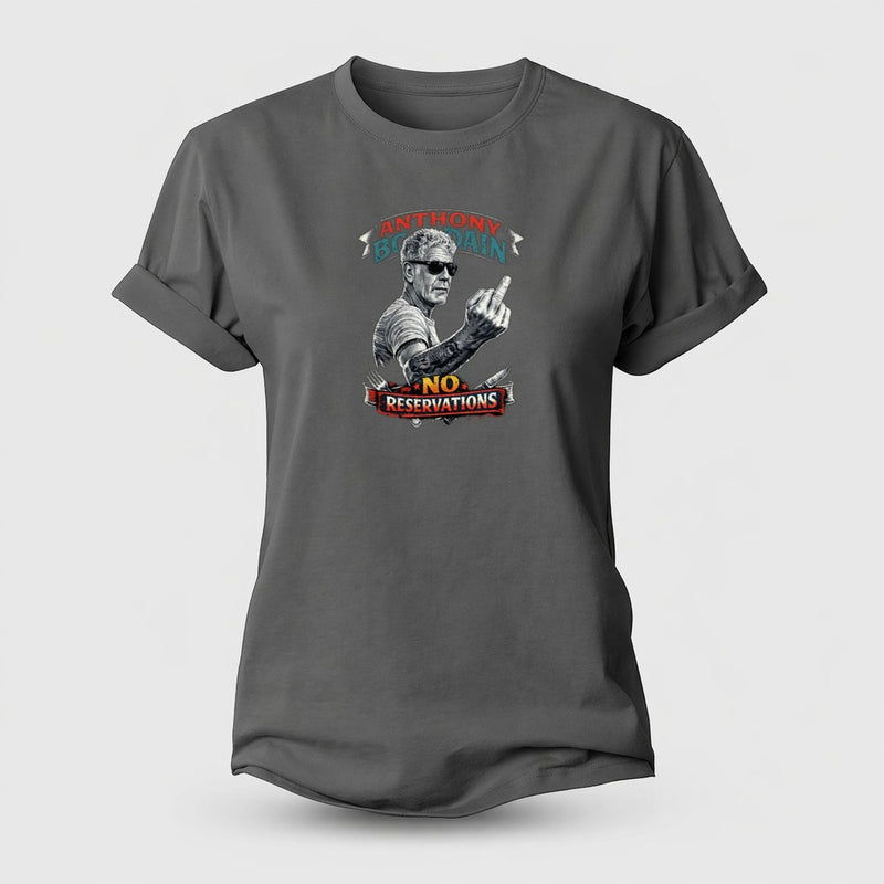 Anthony Bourdain Middle Finger Women's Cotton T-Shirt