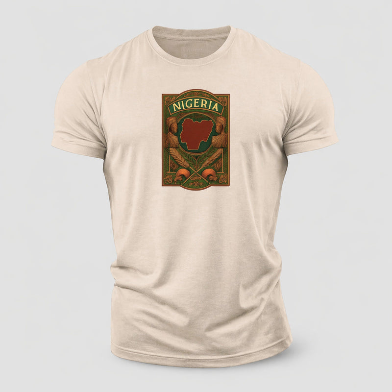 Nigeria Map Cotton T-Shirt