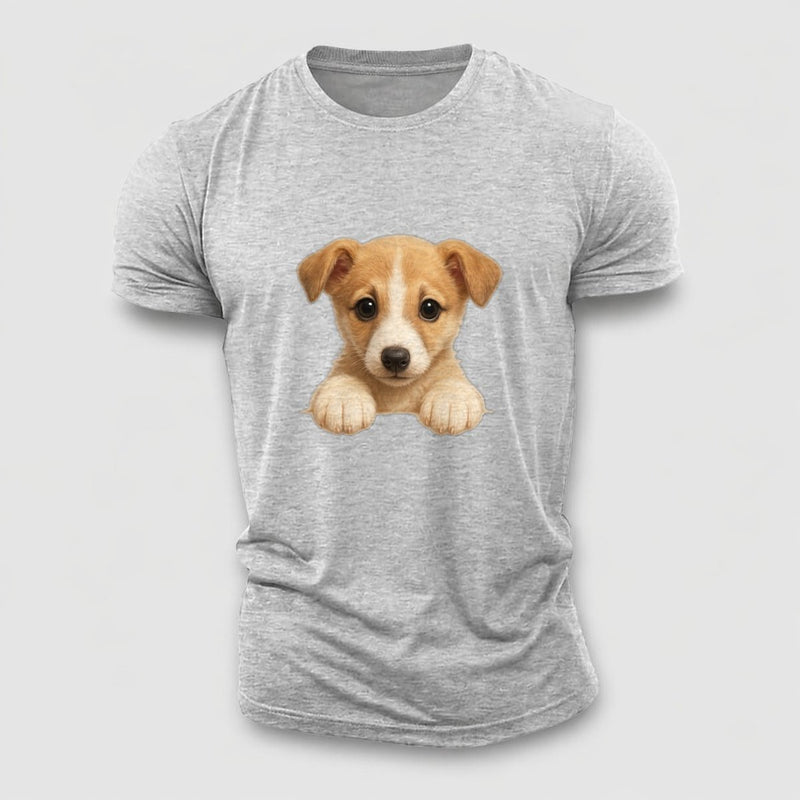 Whippet Fawn Colored Design Cotton T-Shirt
