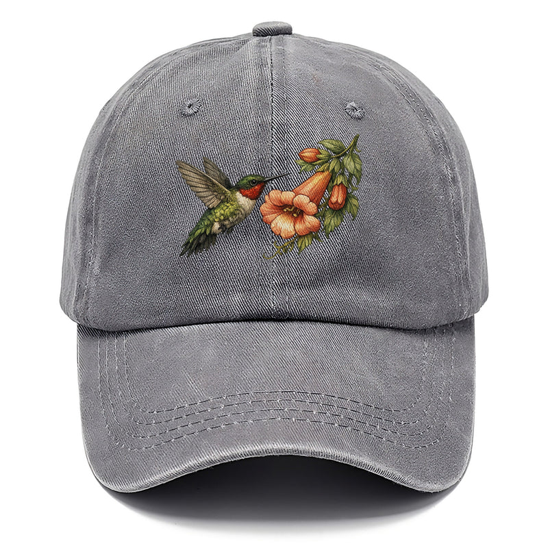 My Signature Subject Hummingbird Suspended Before Classic Cap