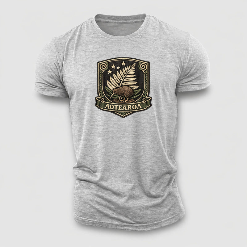 New Zealand Heritage Emblem Cotton T-Shirt