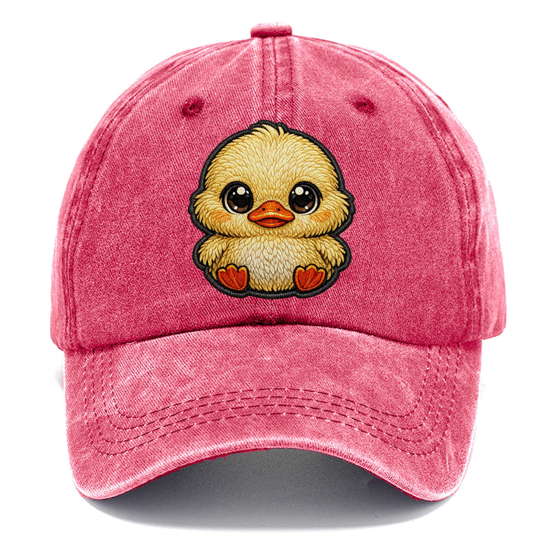 Baby Duckling Plush Embroidered Keepsake Patch Classic Cap