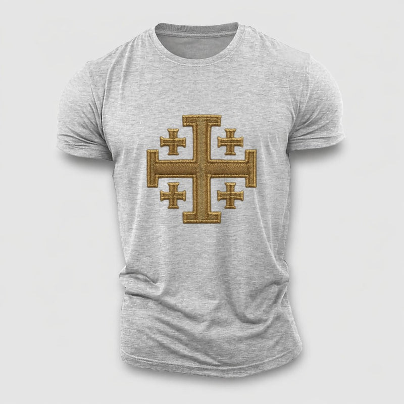 Jerusalem Cross Cotton T-Shirt