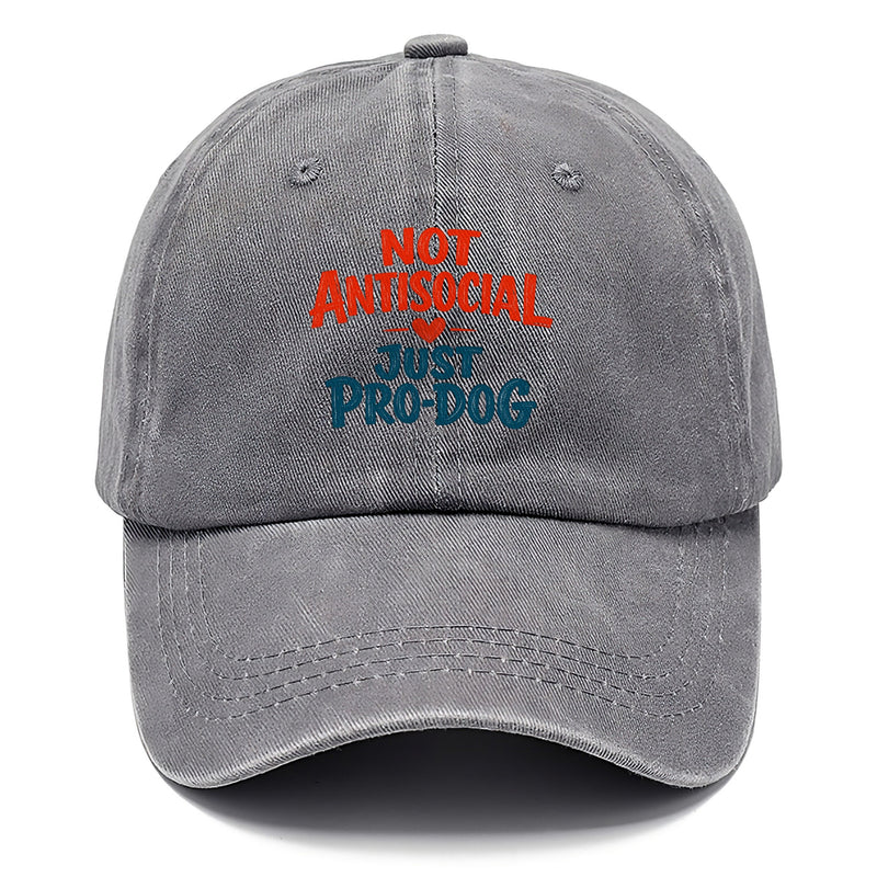 Not Antisocial, Just Pro-Dog Classic Cap