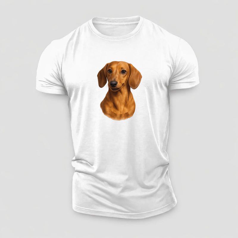Dachshund Brave Little Warrior Cotton T-Shirt