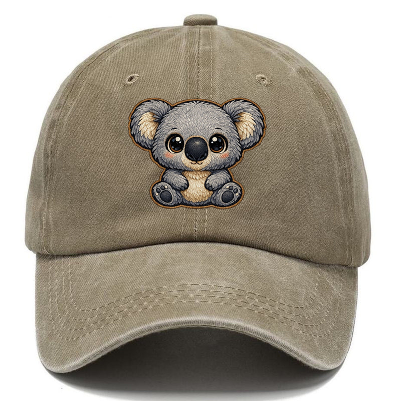 Baby Koala Plush Embroidered Keepsake Patch Classic Cap