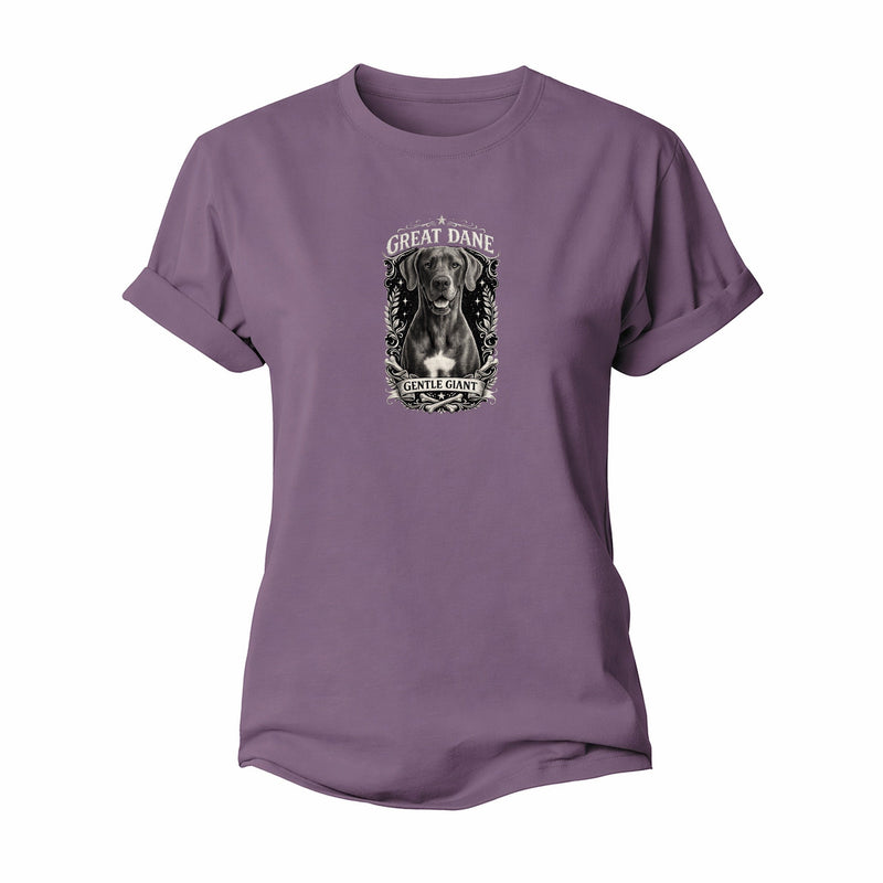 Great Dane: Gentle Giant, Noble Heart Women's Cotton T-Shirt