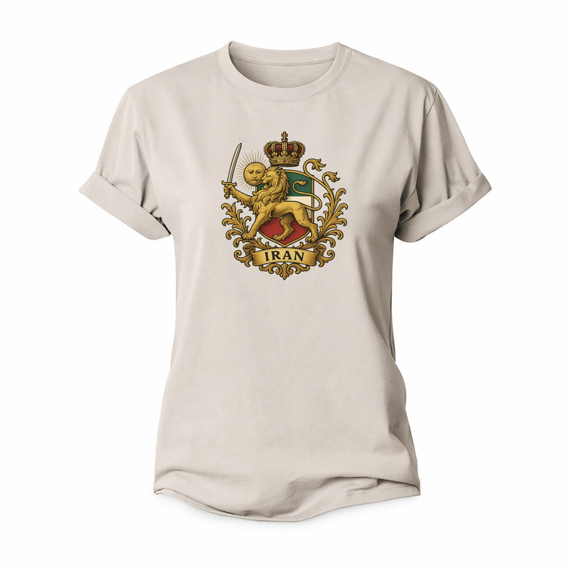 Royal Iran Coat Of Arms Women's Cotton T-Shirt
