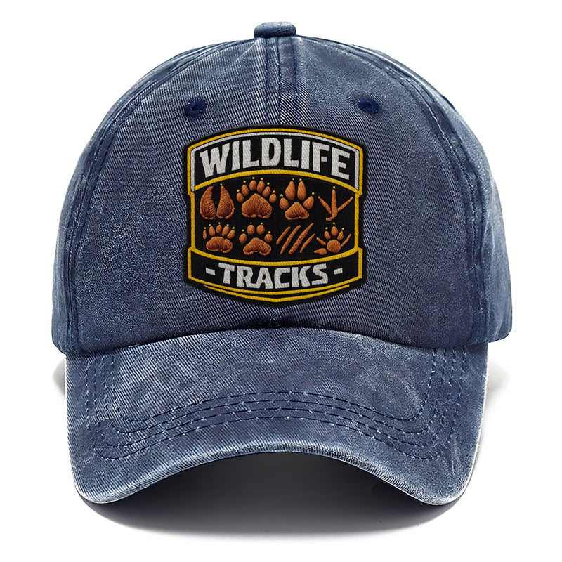 Wildlife Tracks - Animal Footprints In Brown, Tracker Classic Cap