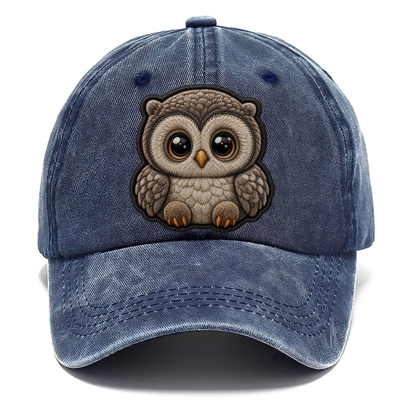 Baby Owlet Plush Embroidered Keepsake Patch Classic Cap