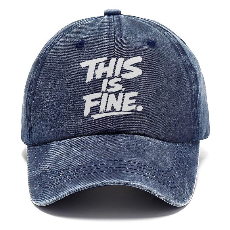 Dog Fire Meme Distilled Three Words Classic Cap