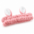 1 # rabbit ears headband leather powder