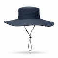 Navy blue fold over buckle vent
