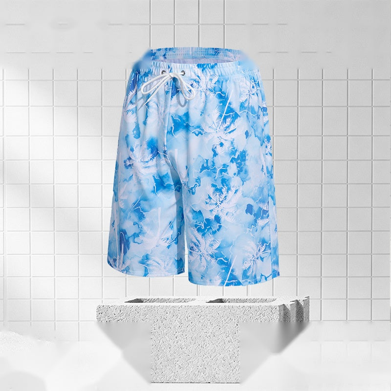 Premium Quick-Dry Printed Men's Swim Trunks
