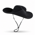12cm foldable large brim   black