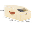 Beige hat storage box