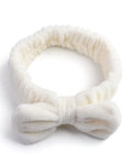 Off white bow headband