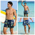 Navy tropical print