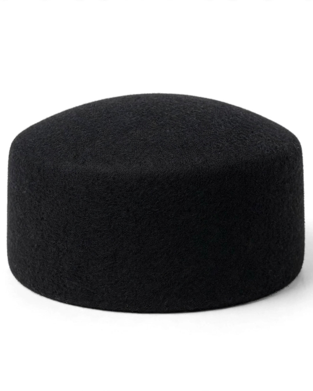 Wool Felt Pillbox Hat French Beret Style