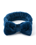 Blue bow headband