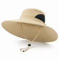 15cm foldable extra large brim   khaki