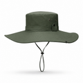 Military green fold over buckle vent
