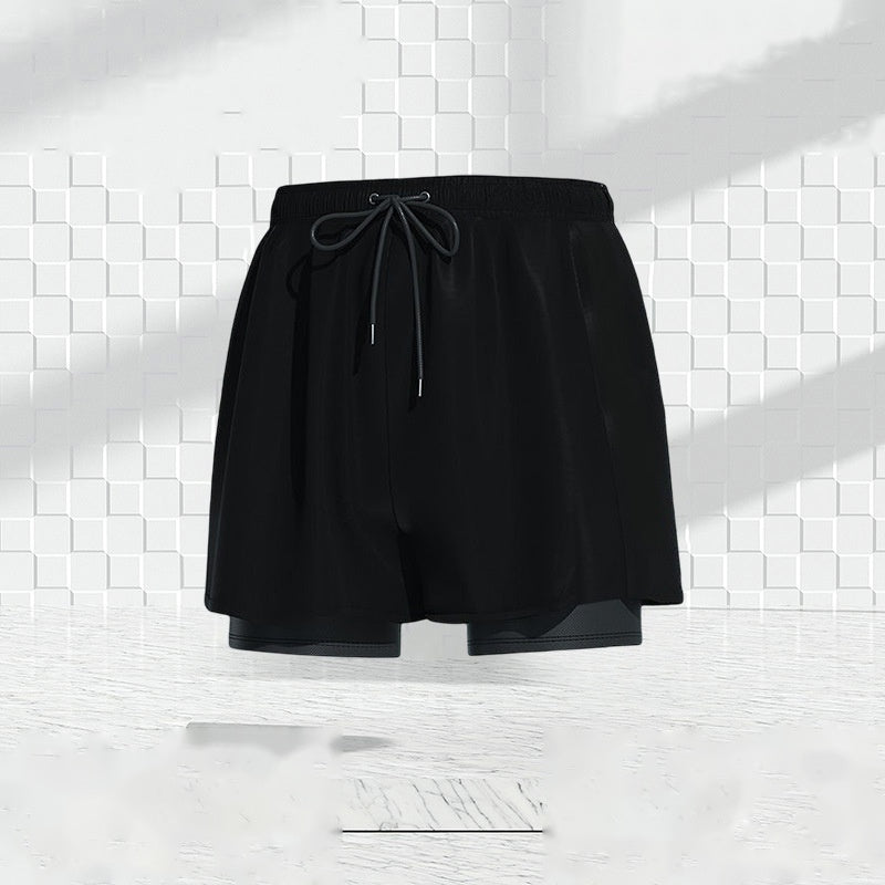 Men's Quick-Dry Swim Trunks Set with Built-In Liner
