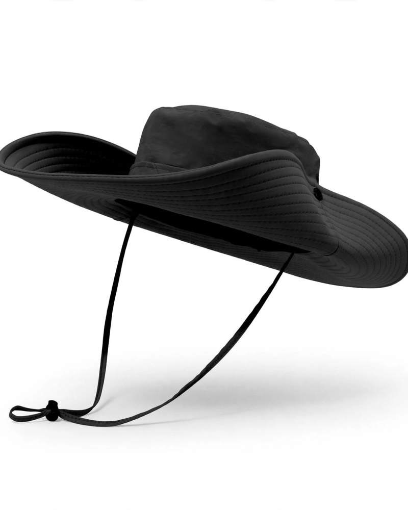 Wide Brim Sun Hat with Chin Strap - Unisex Outdoor Adventure