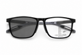 Glossy black with gray temples   photochromic multi focal