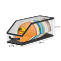 Hard shell transparent black hat box