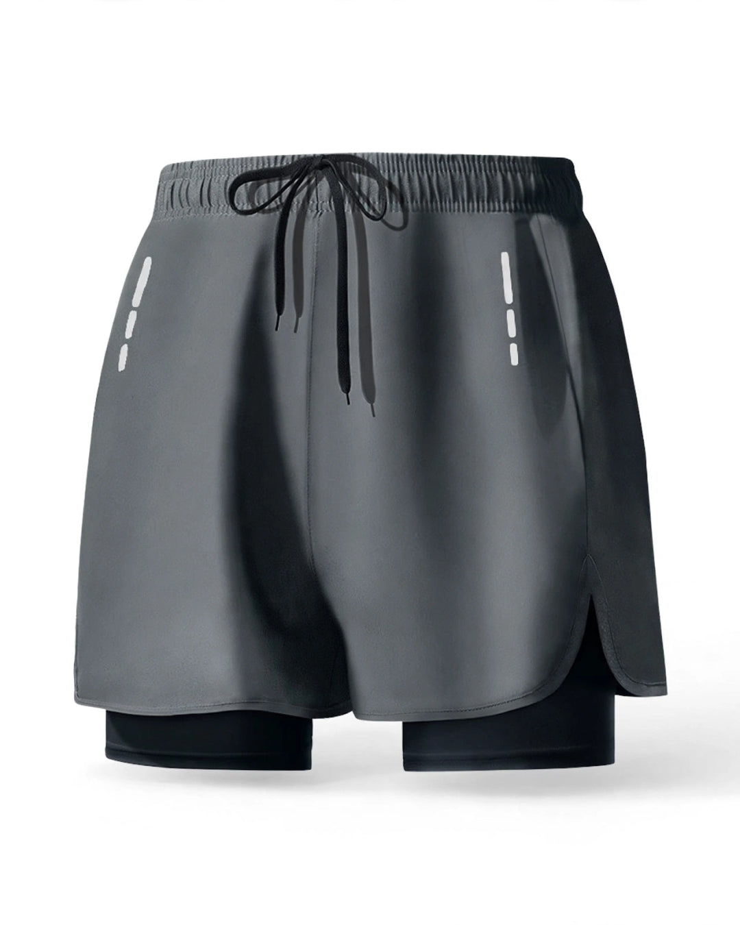 Men's Double-Layer Swim Trunks with Compression Liner