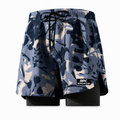 Navy blue print