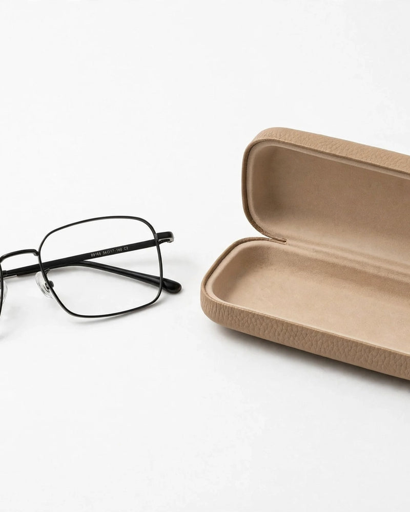 Retro Titanium Reading Glasses with Case