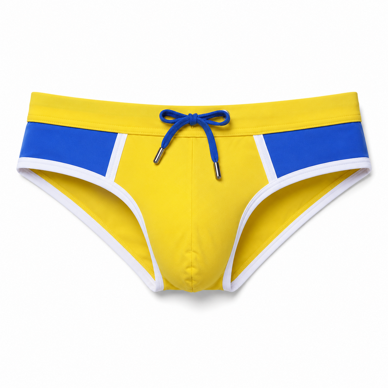 Men's Quick-Dry Colorblock Swim Trunks