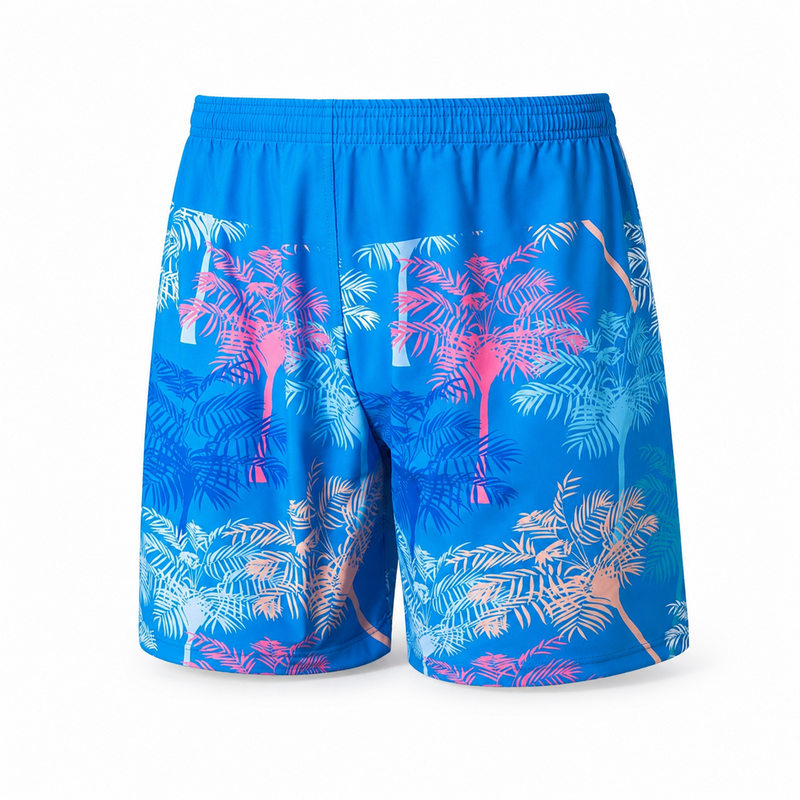 Men's Printed Tropical Swim Trunks