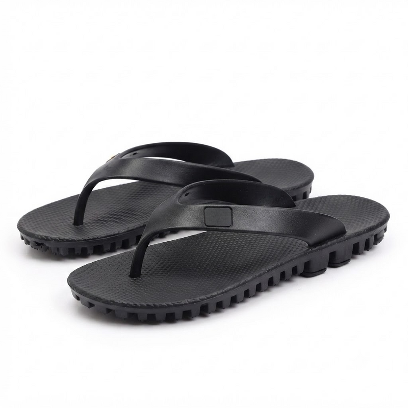 Men's Premium Rubber Flip Flops - Non-Slip Beach Sandals