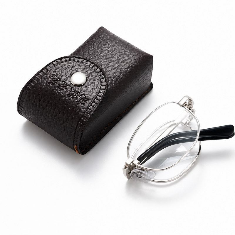 Premium Portable Metal Folding Reading Glasses