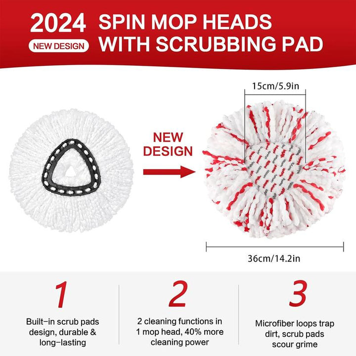 Mellowby Spin Mop Head Refills — view 1