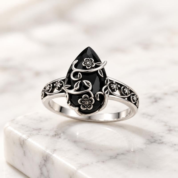 Mellowby Black Obsidian Ring — view 1