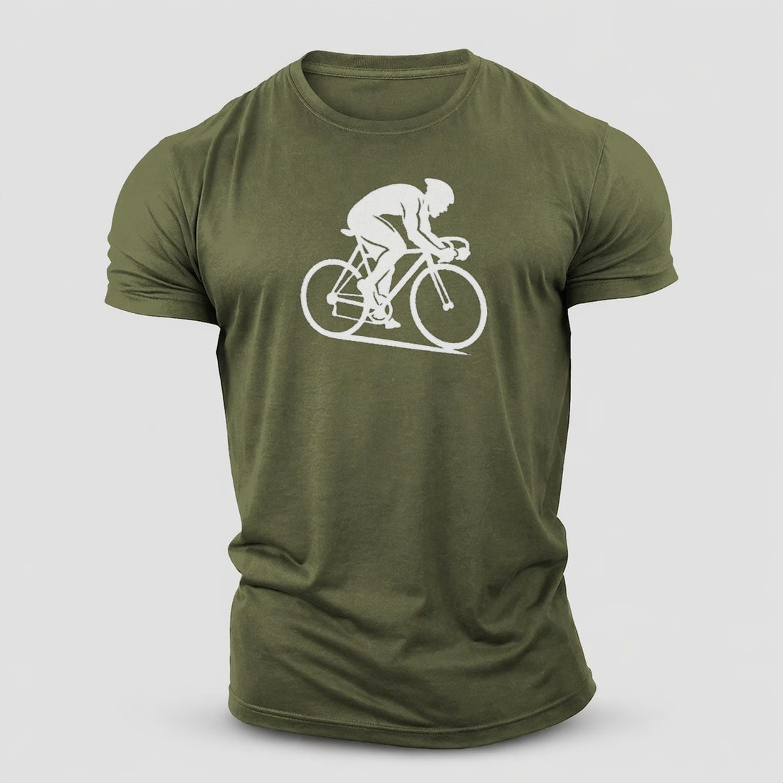 Sprint Cyclist Racing Stance Cotton T-Shirt