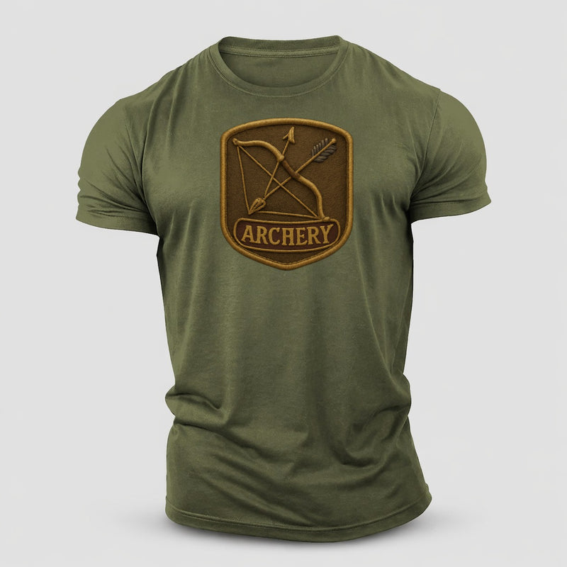 Bow And Arrow Crossed Archery Enthusiast Cotton T-Shirt