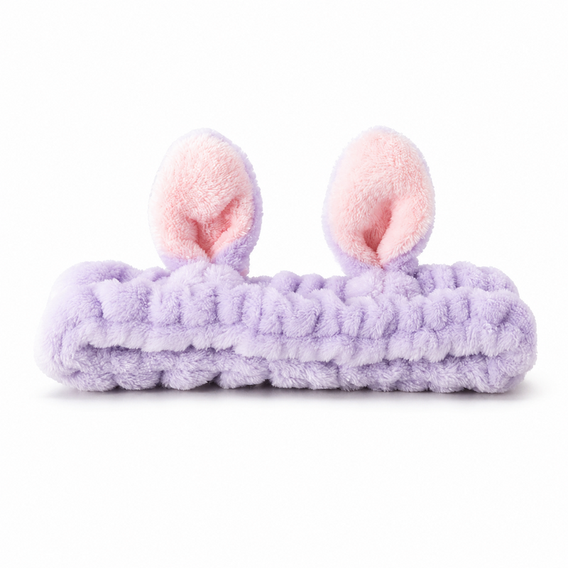 Bunny Ear Plush Headband for Face Washing
