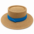 Khaki with blue