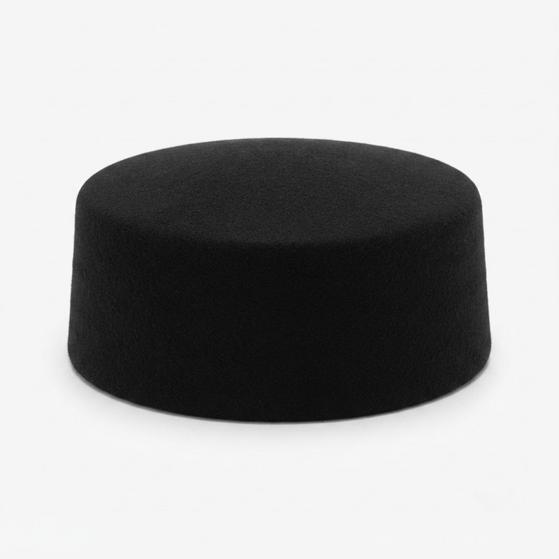 Retro Wool Pillbox Hat - Hepburn Inspired