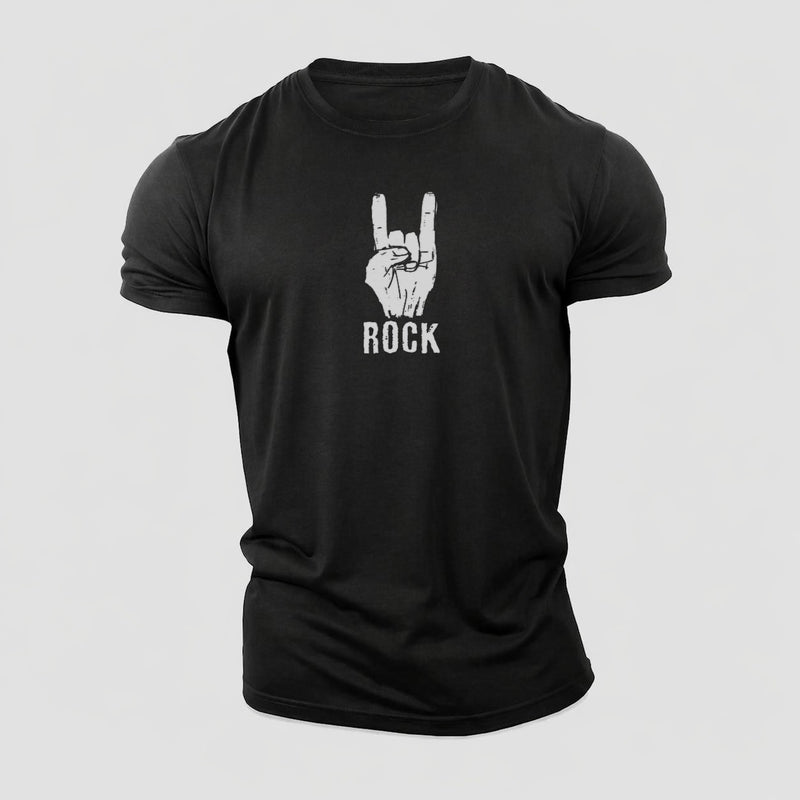 Hand Horn Rock N Roll Cotton T-Shirt
